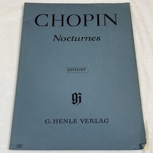 Chopin Nocturnes G Henle Verlag Urtext HN 185 Vintage Piano Sheet Music